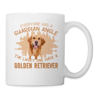 Golden Retriever Dog Guardian Angel - Mug - white - Right