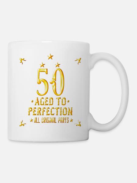 50 anniversaire cadeau de design vintage T-shirt - Mug blanc - blanc