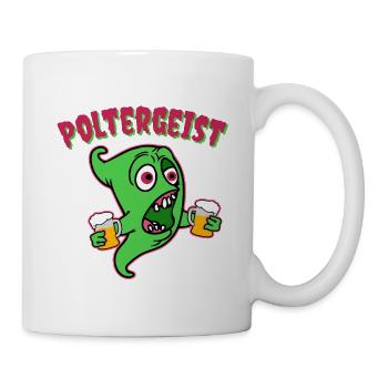 Polterer, Polterabend, Junggeselle, Geschenk - Tasse - Weiß - Rechts