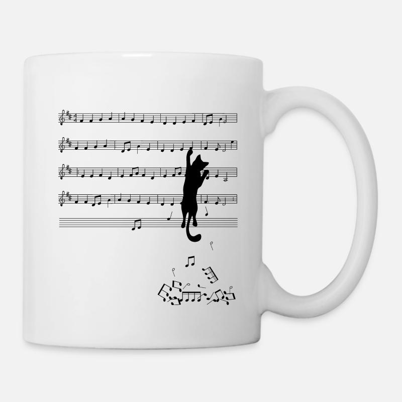 Musique de chat Musique - Mug blanc - blanc