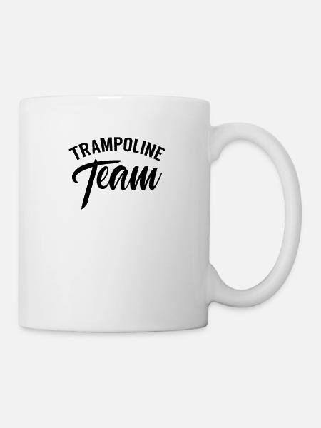 Trampolin springen - Tasse - Weiß
