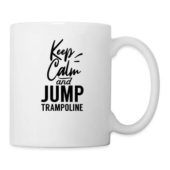 Trampolin springen - Tasse - Weiß - Rechts