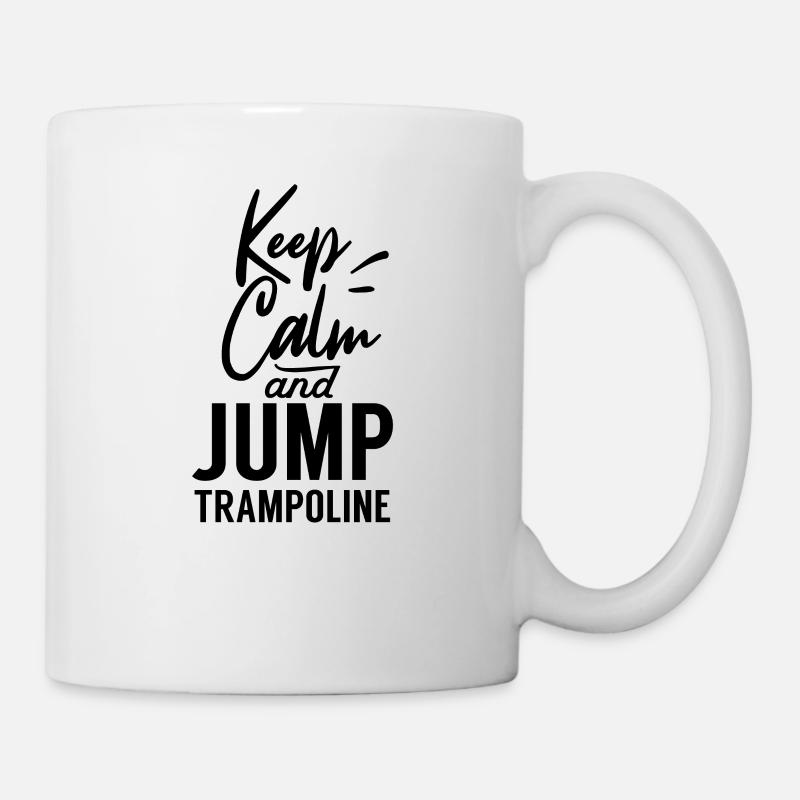 Trampolin springen - Tasse - Weiß