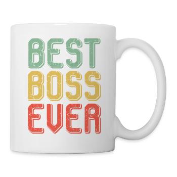 Meilleur patron jamais patron - Mug blanc - blanc - Droite