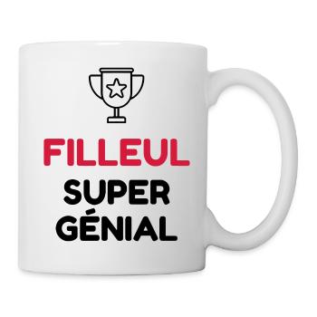 Filleul / Filleule / Parrain / Marraine / Bébé - Mug blanc - blanc - Droite