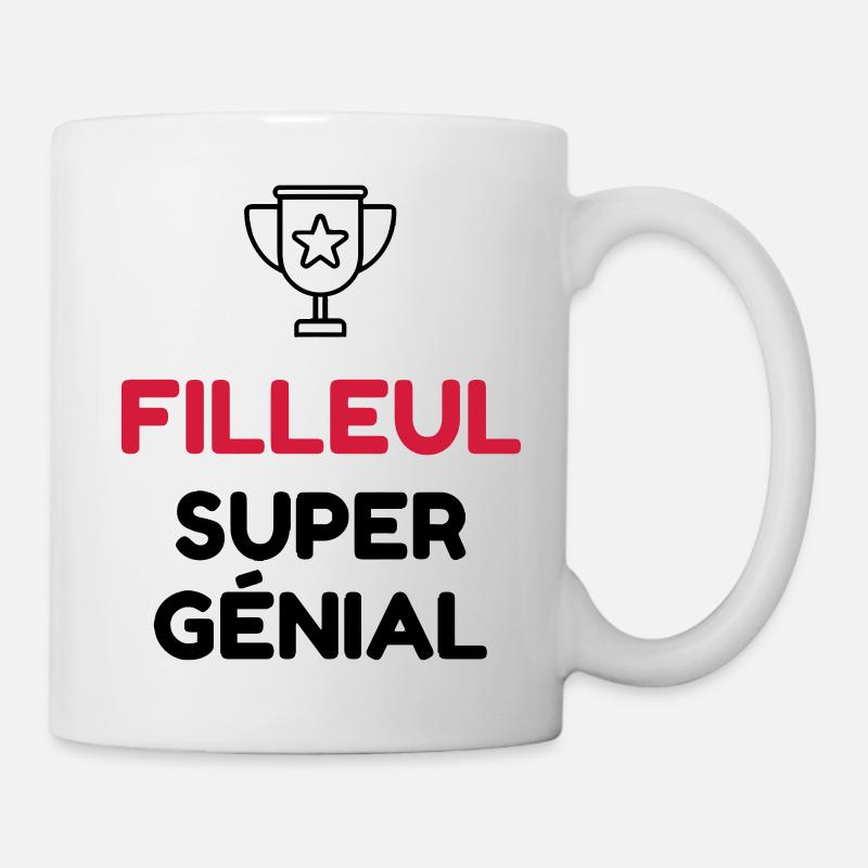 Filleul / Filleule / Parrain / Marraine / Bébé - Mug blanc - blanc
