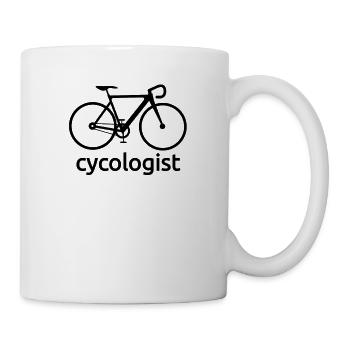 Cycologist - Rennrad, Radfahren, Fahrrad - Tasse - Weiß - Rechts