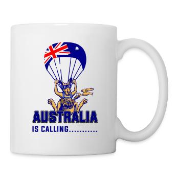 Australia is calling - Tasse - Weiß - Rechts