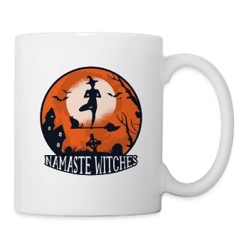 Halloween Hexe - Tasse - Weiß - Rechts