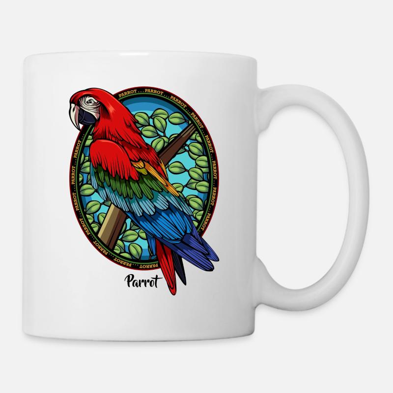 Papagei - Tasse - Weiß