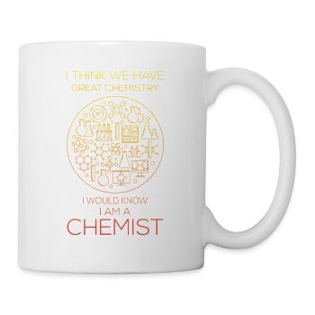 Gute Chemie ich bin Chemiker - Tasse - Weiß - Rechts