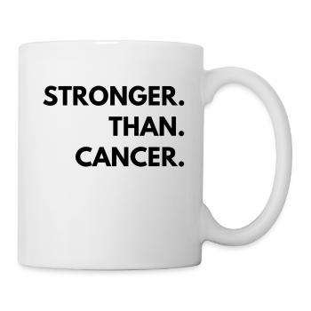 Plus fort que le cancer - Mug blanc - blanc - Droite