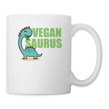Vegan Saurus - Tasse - Weiß - Rechts