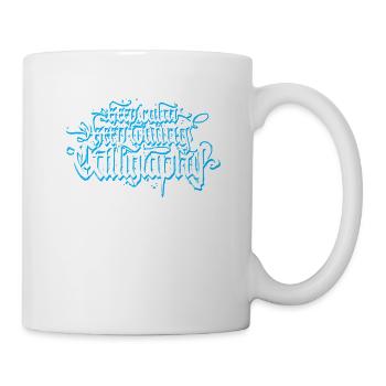 keep calm and keep writing calligraphy - Tasse - Weiß - Rechts