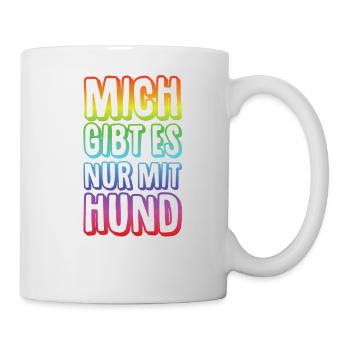 Hunde – Shirt Lieblingstier Vierbeiner Geschenk - Tasse - Weiß - Rechts