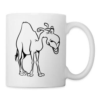Kamel - Tasse - Weiß - Rechts