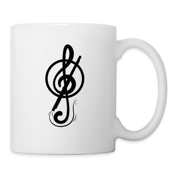 Querflöte - Tasse - Weiß - Rechts