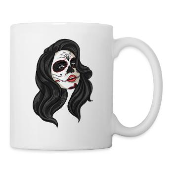 Tattoo Girl - Day of the Dead - Mug - white - Right