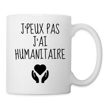 Bénévole / Humanitaire / Solidaire / Aide - Mug blanc - blanc - Droite
