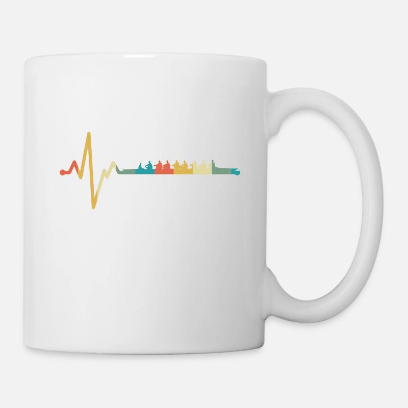 Retro rowing rower gift I eighth rowing - Mug - white