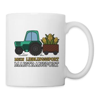Mais Transport Lieblingssport - Tasse - Weiß - Rechts