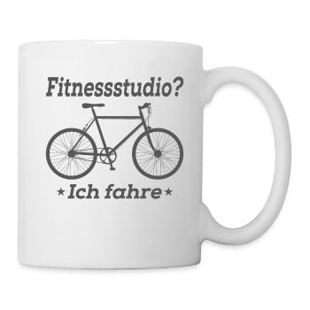 Fahrrad- Shirt Radsport Rennrad Trikot Geschenk - Tasse - Weiß - Rechts
