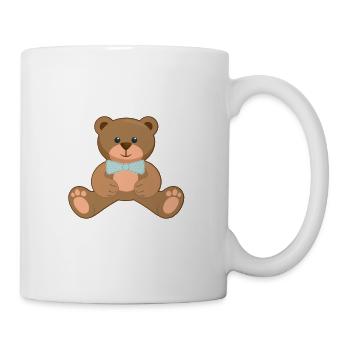 Halb Mensch halb Bärchen. Ich bin ein Märchen. - Tasse - Weiß - Rechts