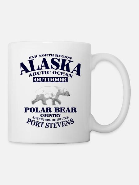 Alaska - Polar Bear - Tasse - Weiß
