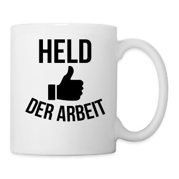 Held der Arbeit - Tasse - Weiß - Rechts