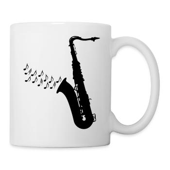 Saxophone / Jazz / Music - Mug - white - Right
