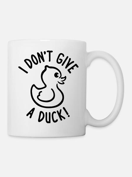 Ne donnez pas un canard - Mug blanc - blanc
