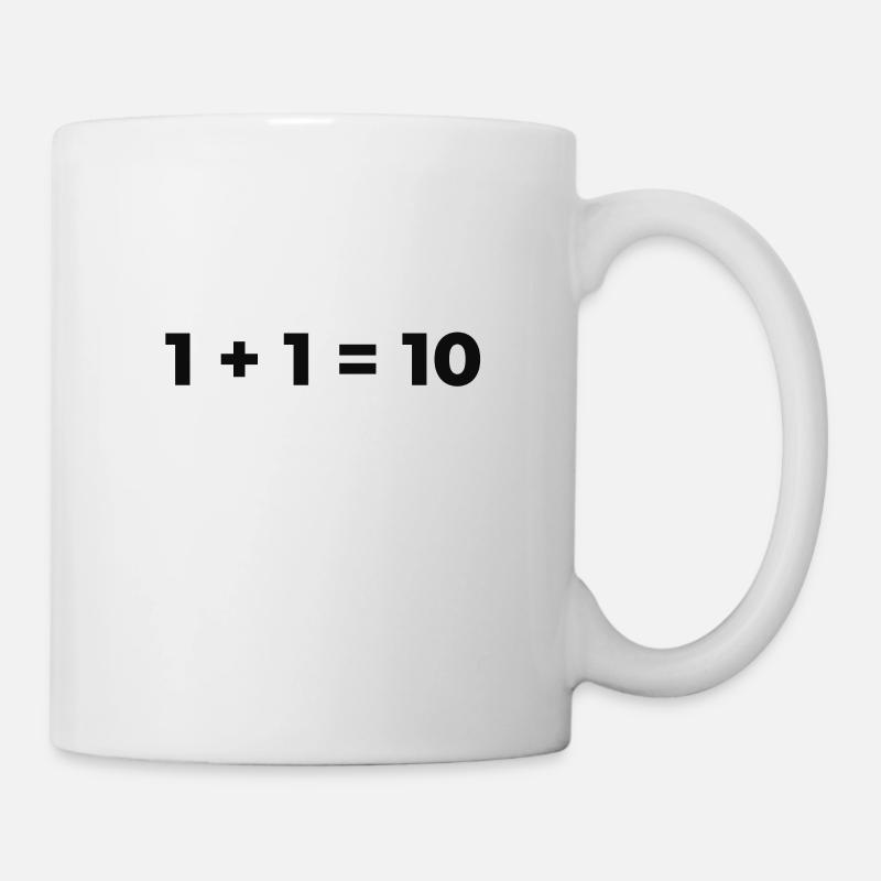 Programmierer Binär - Tasse - Weiß