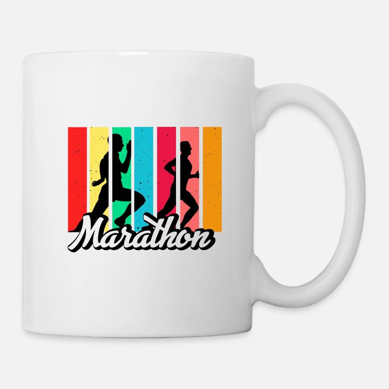 marathon - Mug blanc - blanc