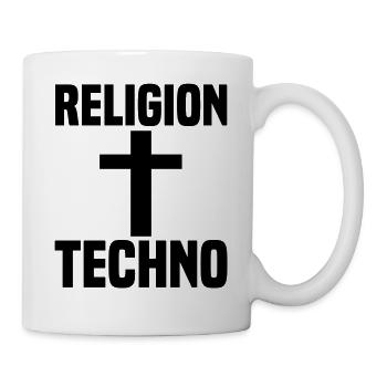 Techno - Tasse - Weiß - Rechts