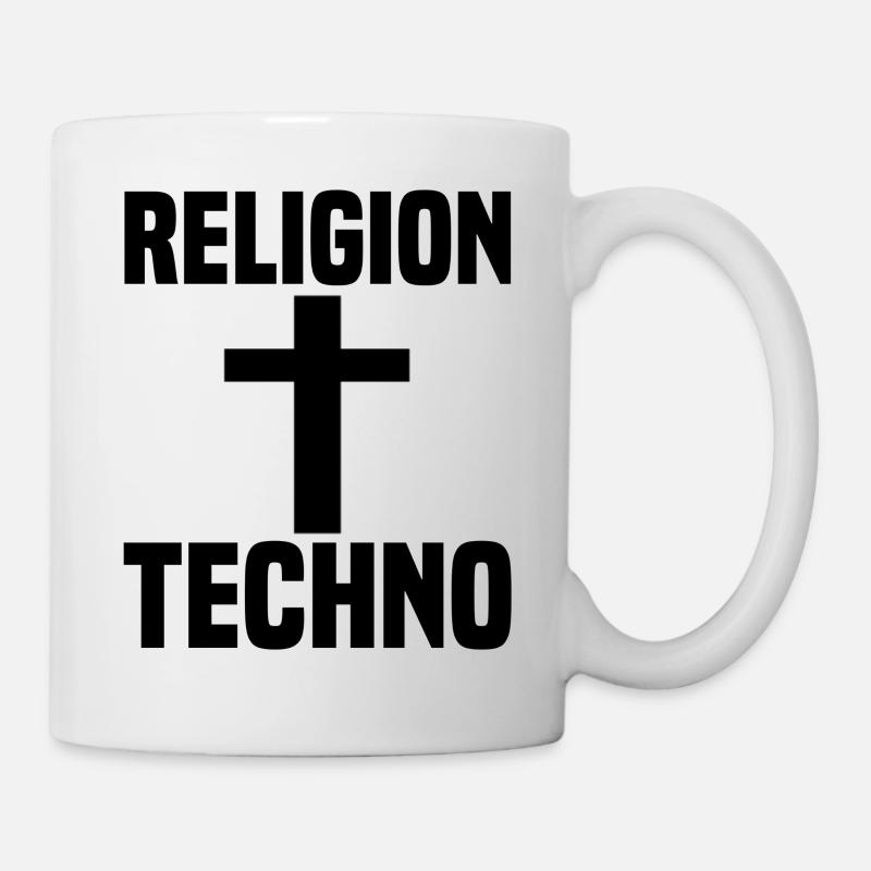 Techno - Mug blanc - blanc