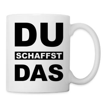 Du schaffst das - Tasse - Weiß - Rechts