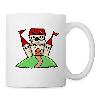 Château Ritterburg Château Forteresse Ritterburg enfants - Mug blanc - blanc - Droite