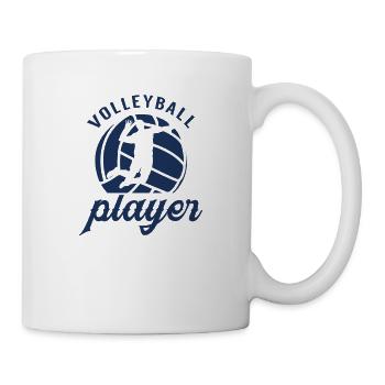 Joueur de volleyball de plage - Mug blanc - blanc - Droite