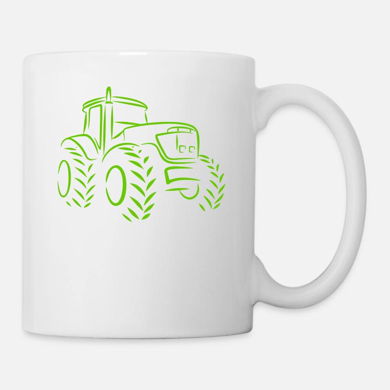 Traktor Landwirtschaft Bauer Geschenk · Traktor - Tasse - Weiß