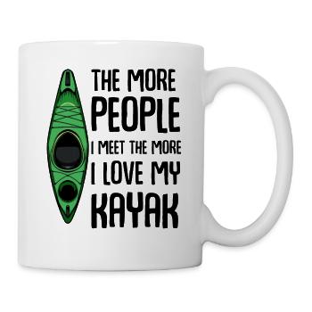 Kayak Drôles de proverbes cajak cadeau - Mug blanc - blanc - Droite
