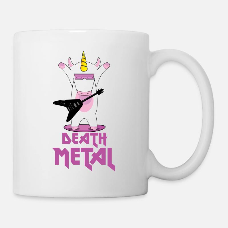 Death Metal Licorne - Mug blanc - blanc