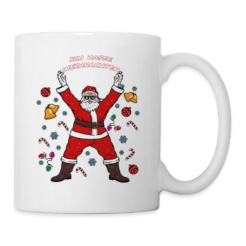Ich Hasse Weihnachten Weihnachtsmann Geschenk - Tasse - Weiß - Rechts