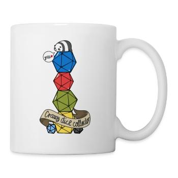 pen and paper dice collector - Mug - white - Right