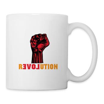 Cadeau de résistance Revolution demo love - Mug blanc - blanc - Droite