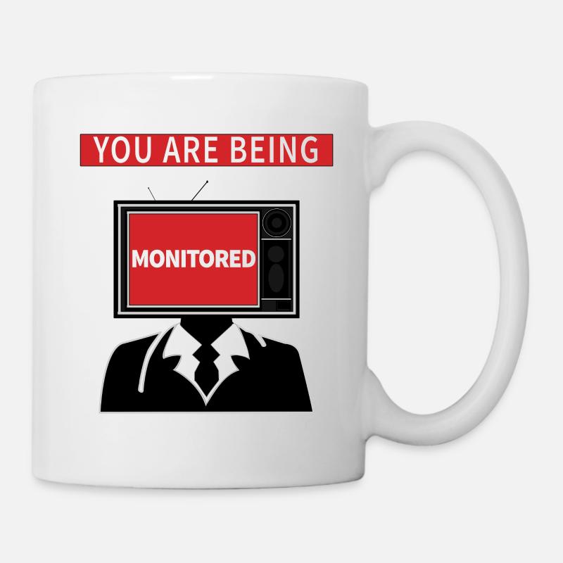 surveillance - Mug blanc - blanc