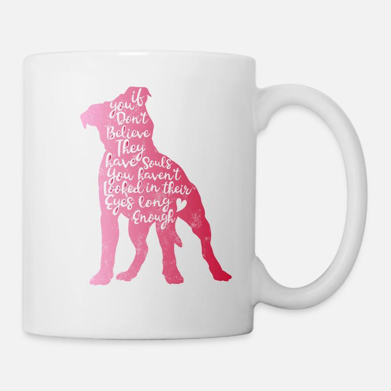 Pitbull Seelen - Tasse - Weiß