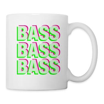 Bass Gabber Frenchcore techno - Mug - white - Right