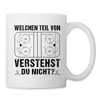 Eishockey Lustig - Tasse - Weiß - Rechts