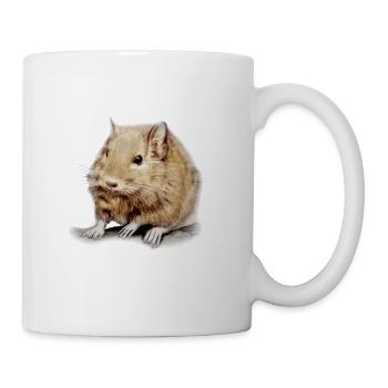 Degu rodent mouse rat rodent guinea pig - Mug - white - Right