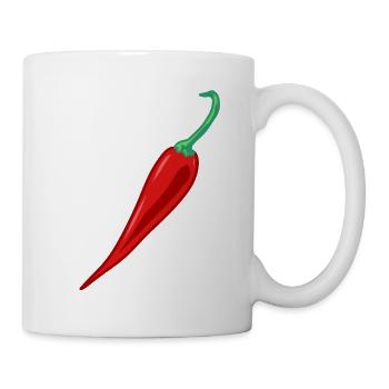 Chili Pepperoni Gousse de piment Piment fort - Mug blanc - blanc - Droite